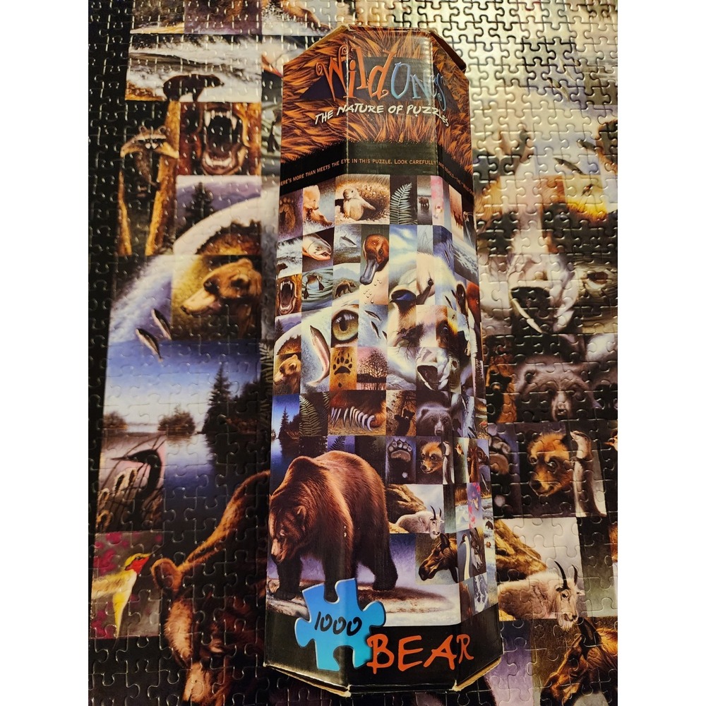Wild Ones Nature Puzzle 1000 Pc BEAR Puzzle  23x29"